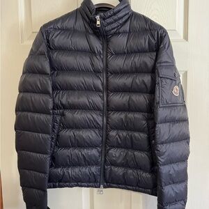 Moncler Navy Puffer Jacket